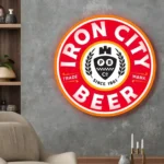 Iron City Neon Sign Logo 1