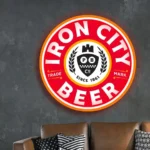 Iron City Neon Sign Logo 1