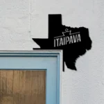 Itaipava Metal Sign Texas State Map 1