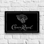 Jacksonville Jaguars Metal Sign Crown Royal 1