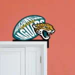 Jacksonville Jaguars Metal Sign Jaguar Face Art 1