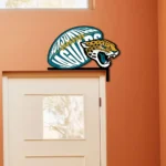 Jacksonville Jaguars Metal Sign Jaguar Face Art 1