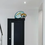 Jacksonville Jaguars Metal Sign Jaguar Face Art 1