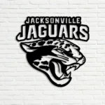 Jacksonville Jaguars Metal Sign Logo 1