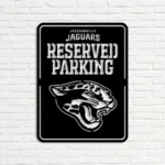 Jacksonville Jaguars Metal Sign Reserved Parking Logo 1