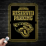 Jacksonville Jaguars Metal Sign Reserved Parking Logo 1