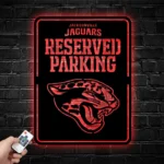 Jacksonville Jaguars Metal Sign Reserved Parking Logo 1