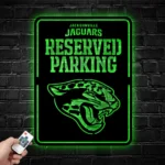 Jacksonville Jaguars Metal Sign Reserved Parking Logo 1