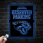 Jacksonville Jaguars Metal Sign Reserved Parking Logo 1