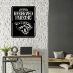 Jacksonville Jaguars Metal Sign Reserved Parking Logo 1