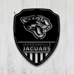 Jacksonville Jaguars Metal Sign Shield Shape 1
