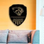 Jacksonville Jaguars Metal Sign Shield Shape 1