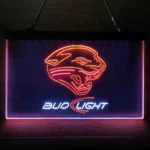 Jacksonville Jaguars Neon Sign Detailed Bud Light 3 Color 1