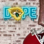 Jacksonville Jaguars Neon Sign Dripping Dope 1