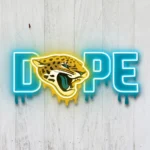 Jacksonville Jaguars Neon Sign Dripping Dope 1