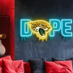 Jacksonville Jaguars Neon Sign Dripping Dope 1