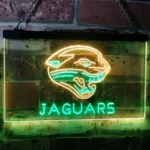 Jacksonville Jaguars Neon Sign Jaguar Face Mark 1