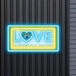 Jacksonville Jaguars Neon Sign Love Sign 1