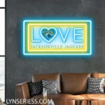 Jacksonville Jaguars Neon Sign Love Sign 1
