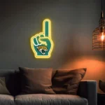 Jacksonville Jaguars Neon Sign Nfl Foam Finger 1