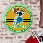 Jacksonville Jaguars Neon Sign Nfl Helmet Acrylic 1