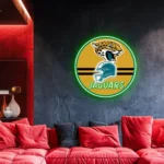 Jacksonville Jaguars Neon Sign Nfl Helmet Acrylic 1
