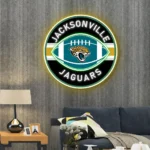 Jacksonville Jaguars Neon Sign Rugby Acrylic 1