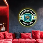 Jacksonville Jaguars Neon Sign Rugby Acrylic 1