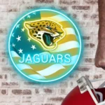 Jacksonville Jaguars Neon Sign Us Pennant Acrylic 1