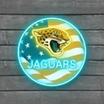 Jacksonville Jaguars Neon Sign Us Pennant Acrylic 1