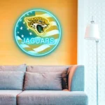 Jacksonville Jaguars Neon Sign Us Pennant Acrylic 1
