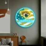 Jacksonville Jaguars Neon Sign Us Pennant Acrylic 1