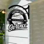 Jaguar Metal Sign Bespoke Logo Metal Hanging Sign Car Garage Decor 1