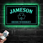 Jameson Irish Metal Sign Whiskey Shamrock 1