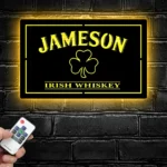Jameson Irish Metal Sign Whiskey Shamrock 1