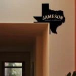 Jameson Irish Metal Sign Whiskey Texas State Map 1