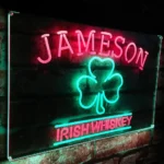 Jameson Irish Neon Sign Whiskey Shamrock Home Bar 1