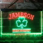 Jameson Irish Neon Sign Whiskey Shamrock Home Bar 1