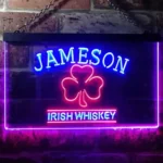 Jameson Irish Neon Sign Whiskey Shamrock Home Bar 1