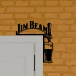 Jim Beam Metal Sign Tap Handle 1