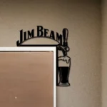 Jim Beam Metal Sign Tap Handle 1