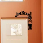 Jim Beam Metal Sign Tap Handle 1