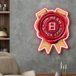 Jim Beam Neon Sign Badge 1