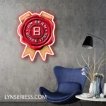 Jim Beam Neon Sign Badge 1