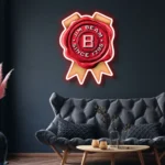 Jim Beam Neon Sign Badge 1