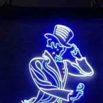 Johnnie Walker Neon Sign Detail Logo 1
