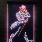 Johnnie Walker Neon Sign Detail Logo 1