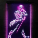 Johnnie Walker Neon Sign Detail Logo 1