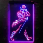 Johnnie Walker Neon Sign Detail Logo 1