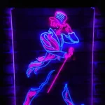 Johnnie Walker Neon Sign Detail Logo 1